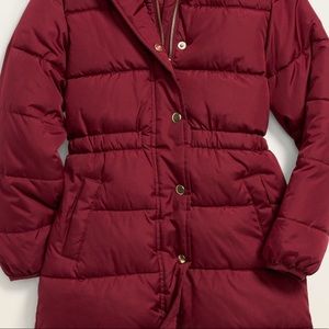 Old Navy Girls FrostFree Long Hooded Puffer Jacket